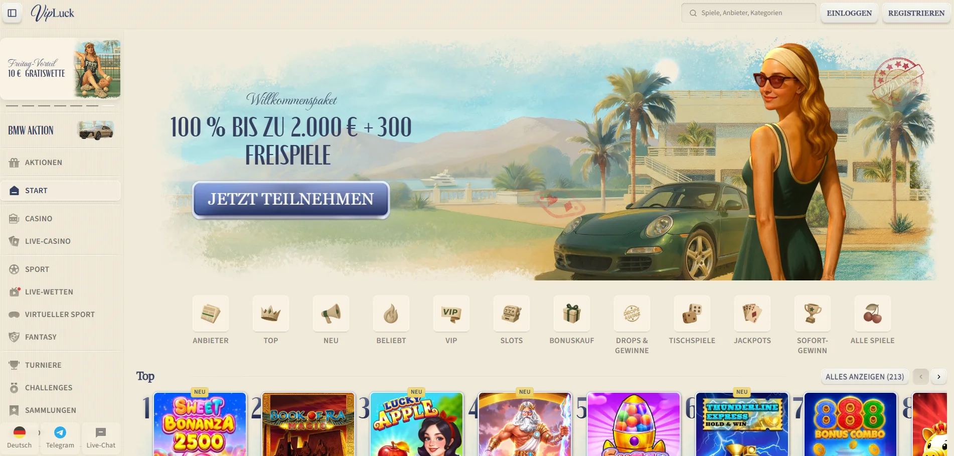 Vipluck Casino Anmelden
